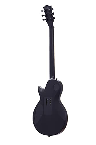 IYV 6 String IYV-ILP-400FR Solid Body wilth Floyld Rose Tremelo Electric Guitar, Satin Black, Right, (ILP-400FR)