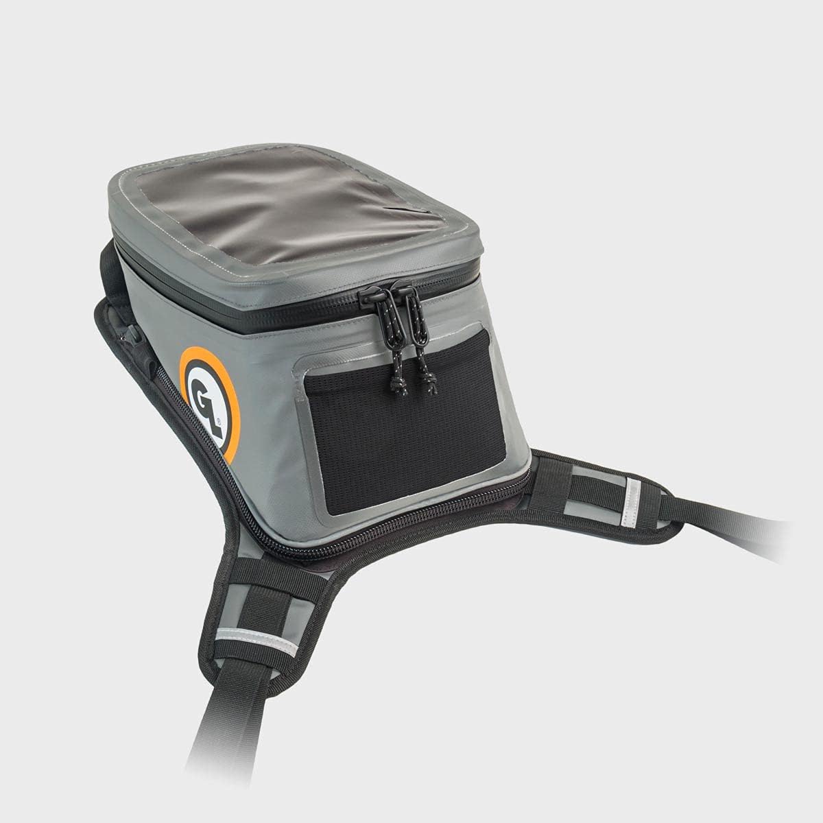 Giant Loop Diablo Tank Bag, Black Waterproof Motorcycle Tank Bag, 6-Liters Capacity for Small Items, Fits Any Dirt Bike, Snow Bike, Adventure