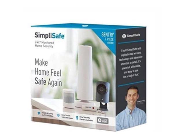 SimpliSafe Wireless Home Sentry 7 Piece Security System with Camera