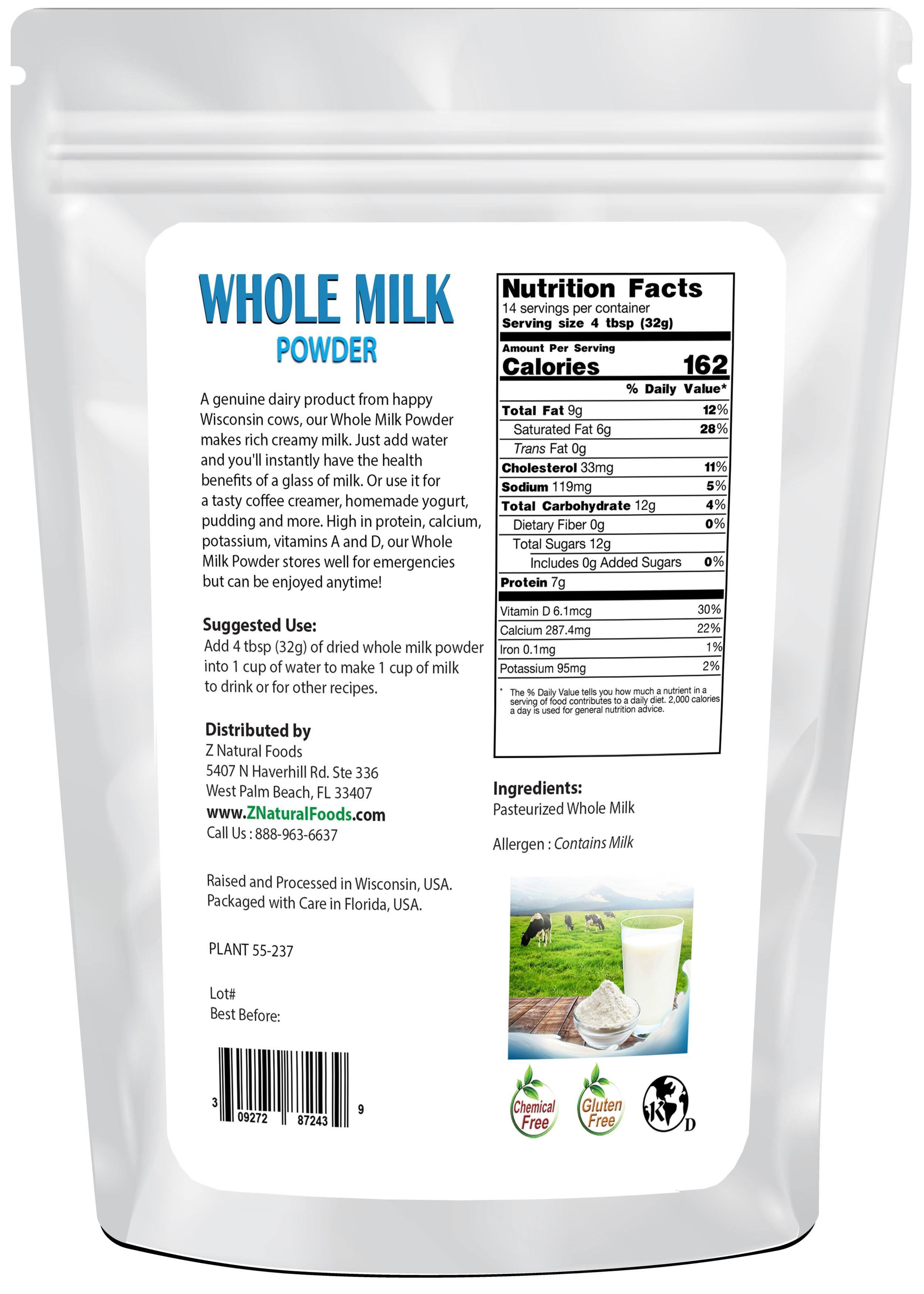 Z Natural Foods Whole Milk Powder, Size: 50 lbs