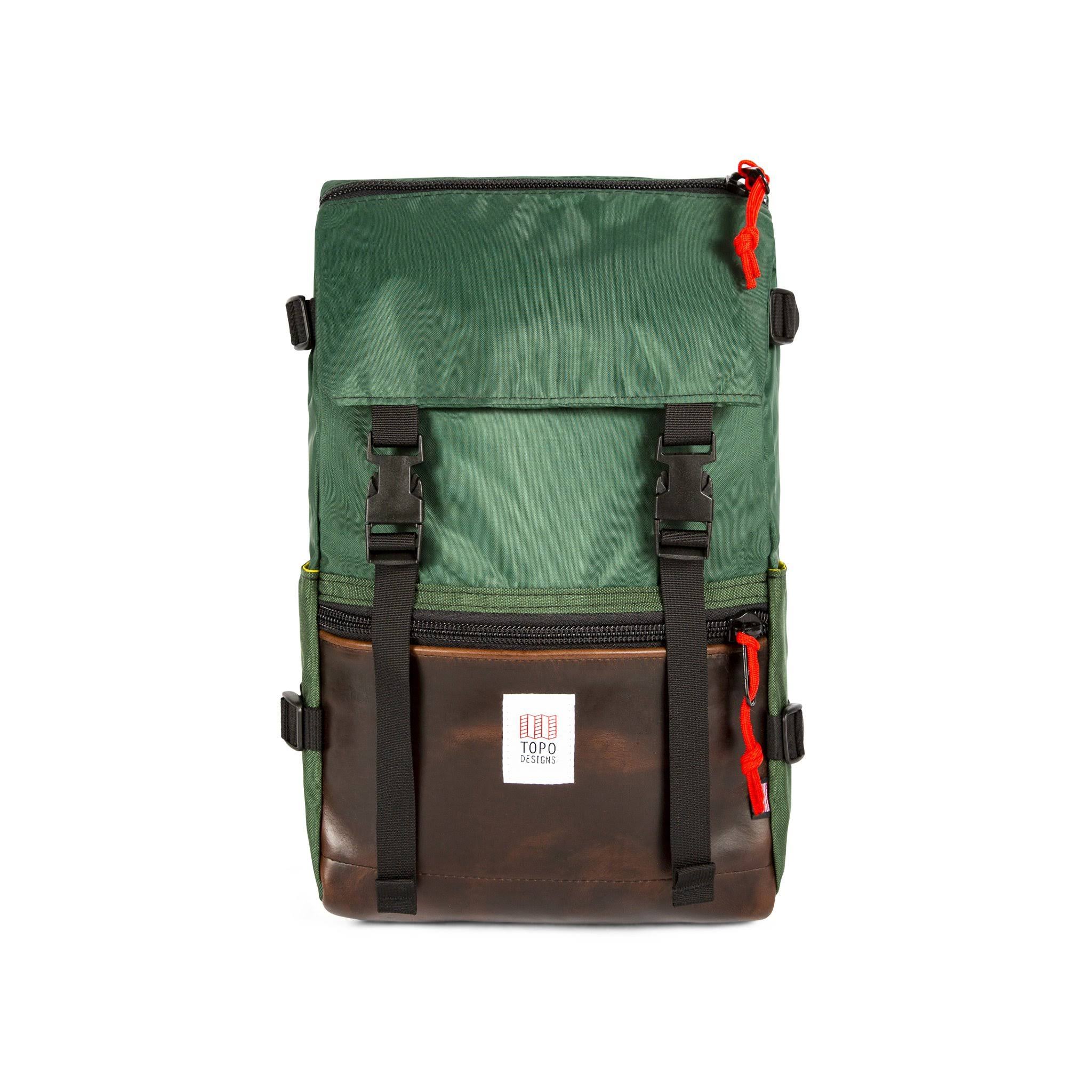 Topo Designs Rover Pack - Ballistic Black/Black Leather