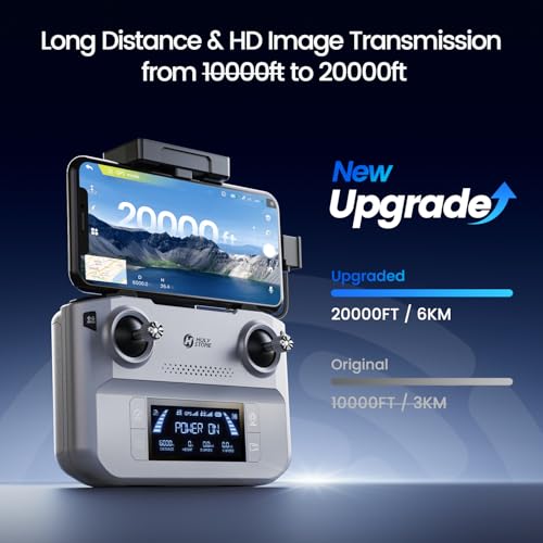 Holy Stone HS360E GPS EIS Drones with Camera for Adults 4K, 249g FAA Compliant Lightweight Foldable FPV RC Quadcopter Drone with 1200W Sensor