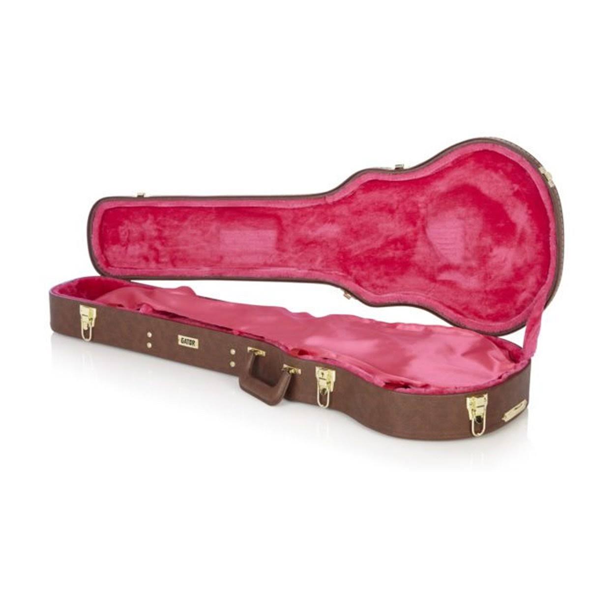 Gator GW-LP-BROWN Deluxe Wood Guitar Case