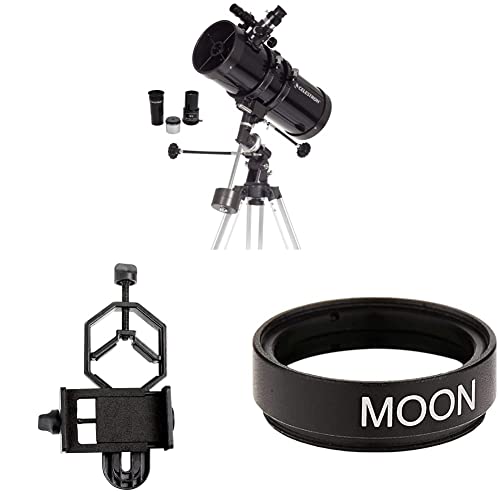 Celestron - PowerSeeker 127EQ Telescope - Manual German Equatorial Telescope for Beginners - Compact and Portable
