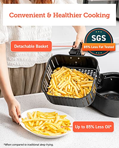 COSORI Pro Gen 2 Air Fryer 5.8QT, Upgraded Version with Stable Performance & Sleek New Look, 13 One Touch Functions, 100 Paper & 1100 Online Recipes