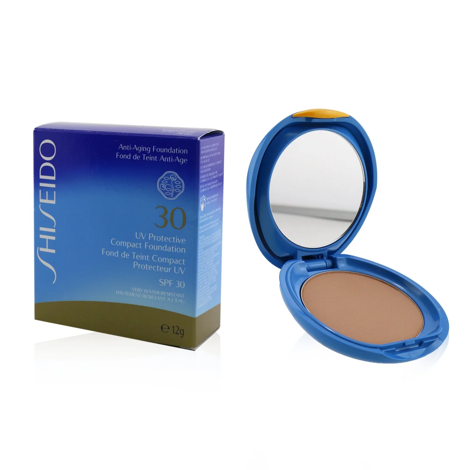 Shiseido UV Protective Compact Foundation SPF 30 (Case+Refill) - # Dark Beige  12g/0.42oz