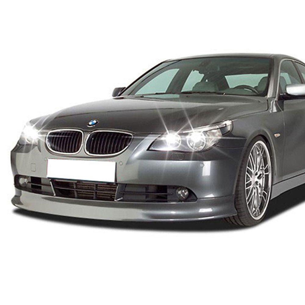Ikon Motorsports Compatible with 04-10 BMW E60 E61 5 Series Ikon Style Front Bumper Lip Spoiler - Urethane