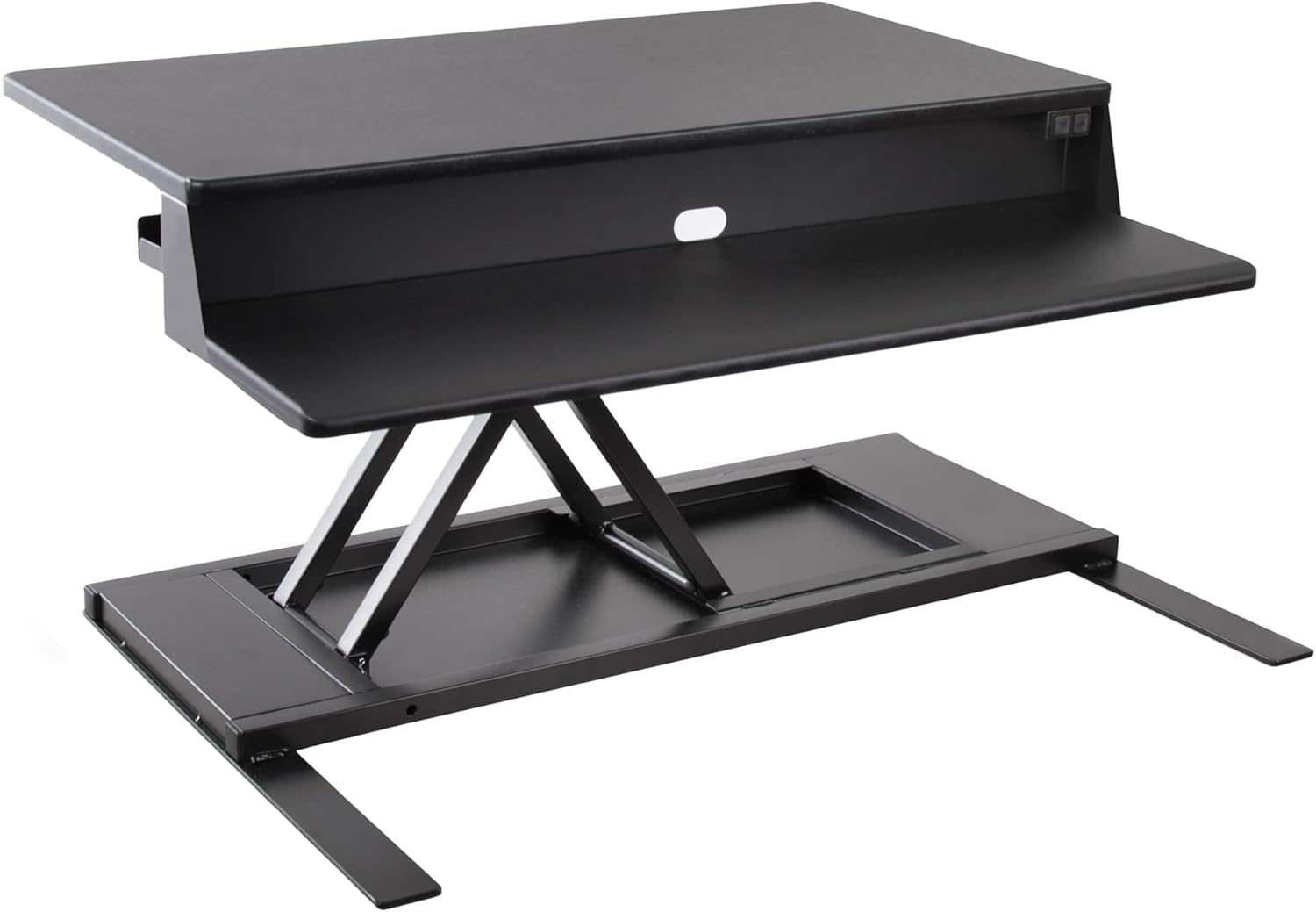 Flexpro Power 32 Inch Electric Standing Desk - Electric Height-Adjustable Stand up Desk by Award Winning Stand Steady - Holds 2 Monitors