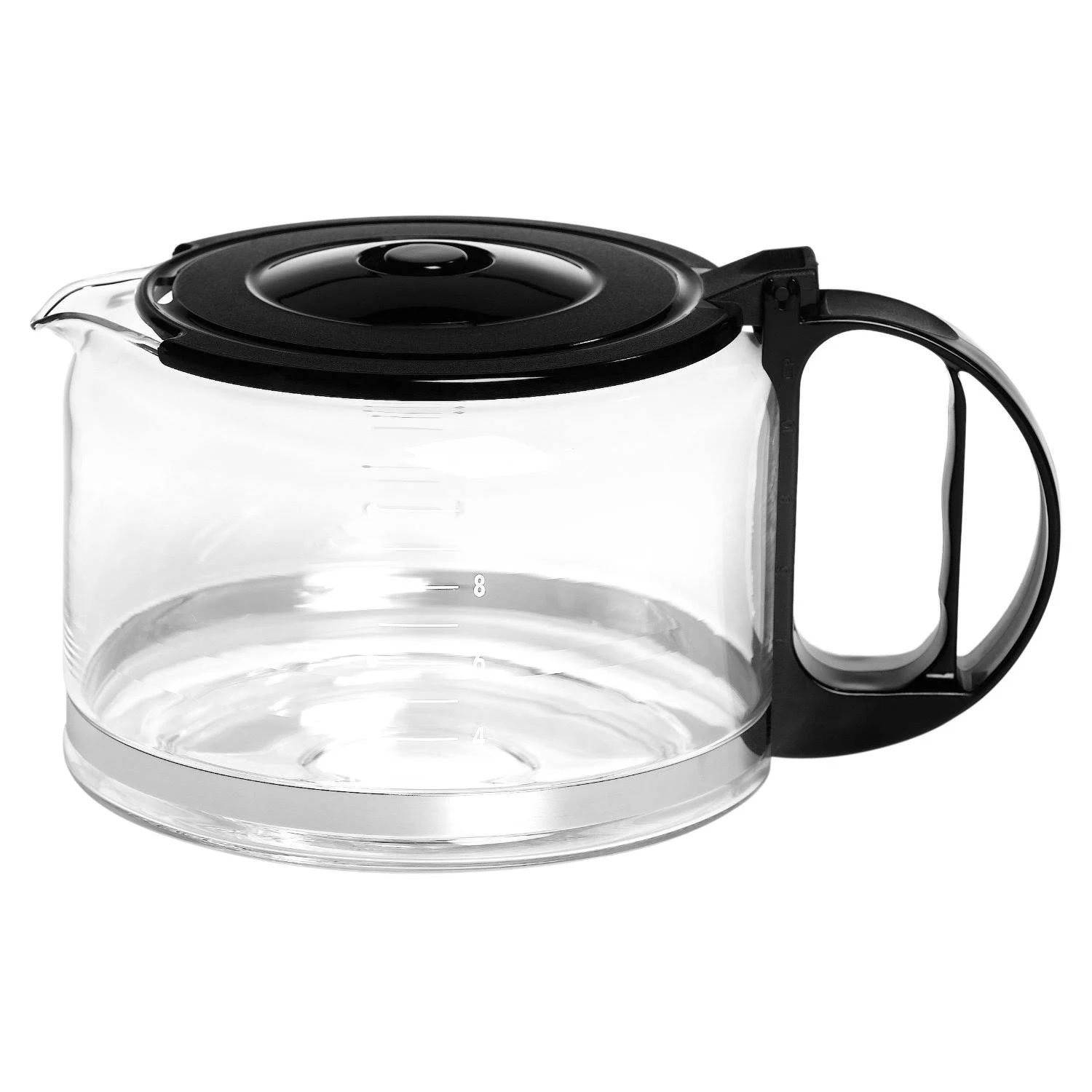 Capresso 4451.01 10-Cup Glass Replacement Carafe with Lid , Black - Avayadevconnect