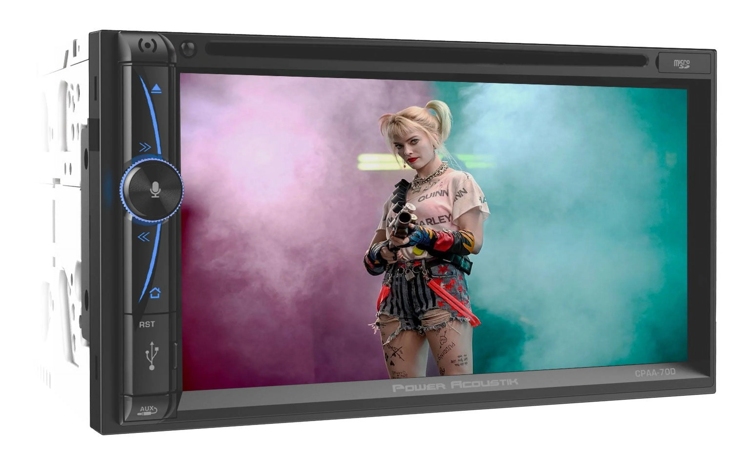 Power Acoustik CPAA-70D 2-Din 7 DVD/Carplay/Android/Bluetooth/USB Car Receiver