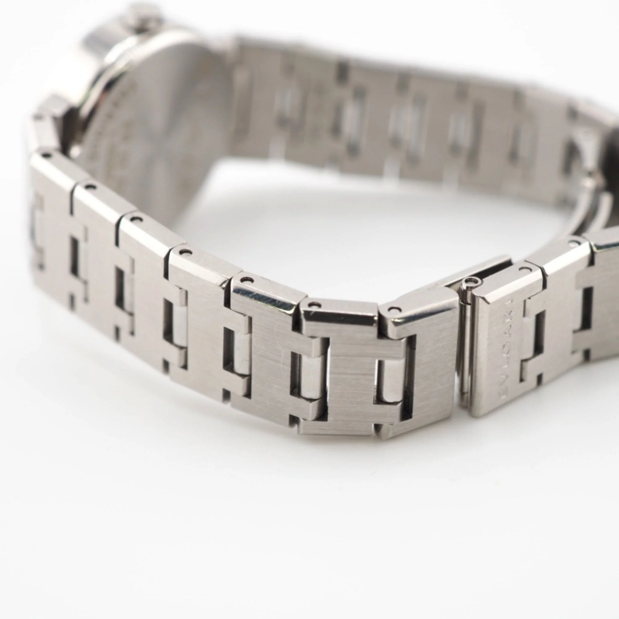 Pre-Owned BVLGARI Bvlgari BB23SS Bulgari Quartz QZ Black Dial Watch Silver Ladies (Good)
