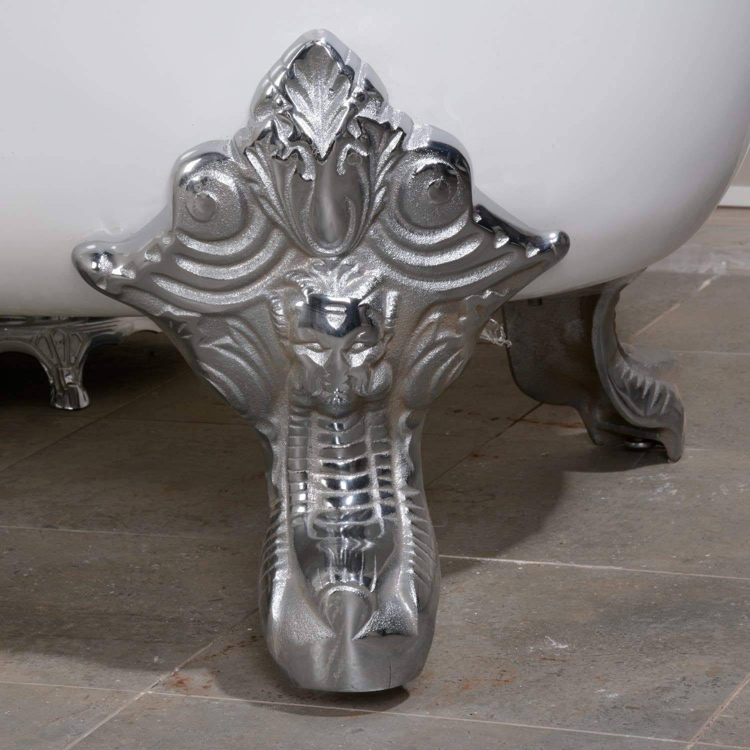 Aqua Eden VCTNL1 4 Pieces (Set) Cast Iron Tub Feet, Polished Chrome