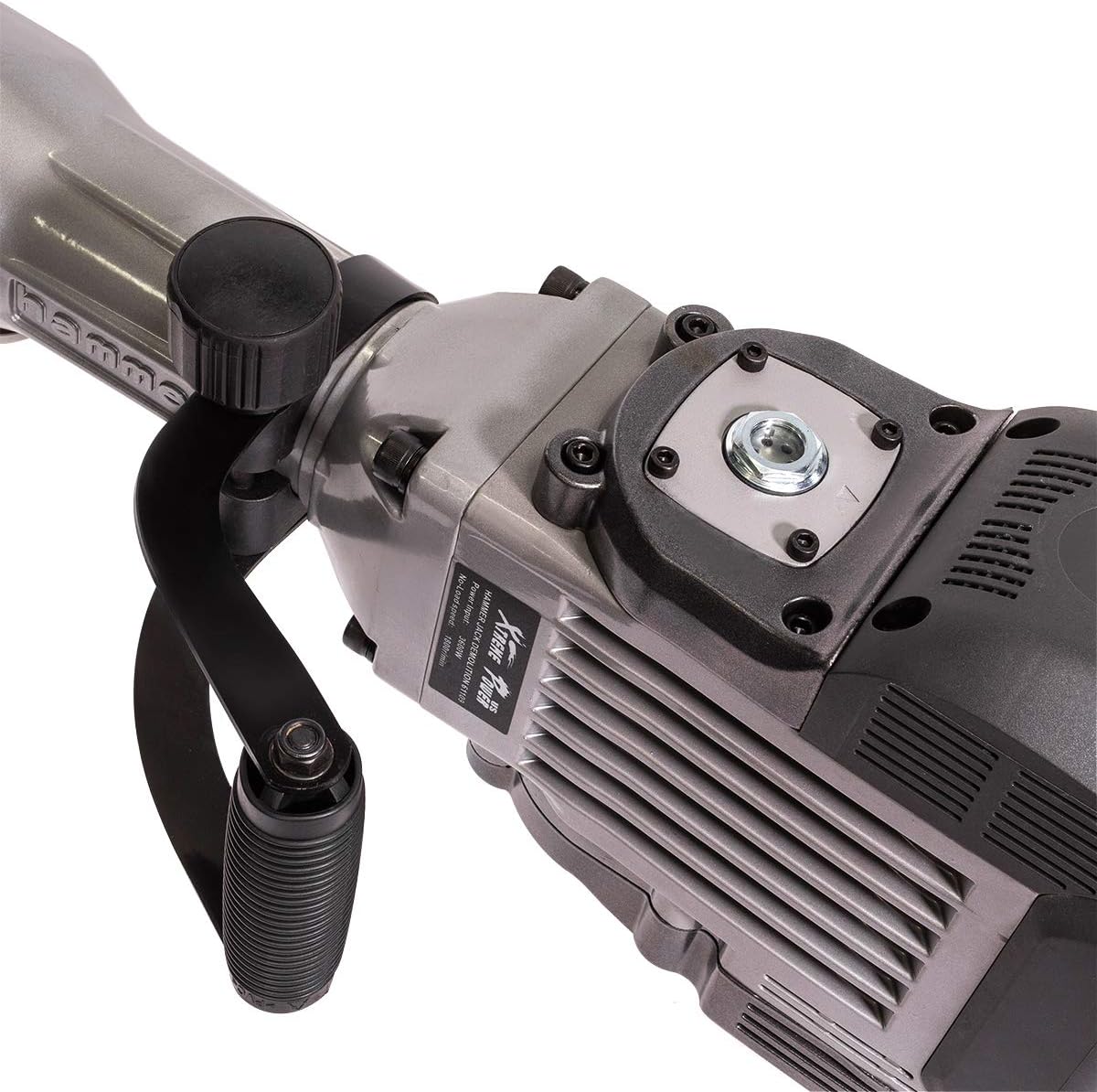 XtremepowerUS 3600W Heavy Duty Electric Demolition Jack Hammer Concrete Breaker (2) Chisel & Point Chisel Bit Hand Gloves w/Case
