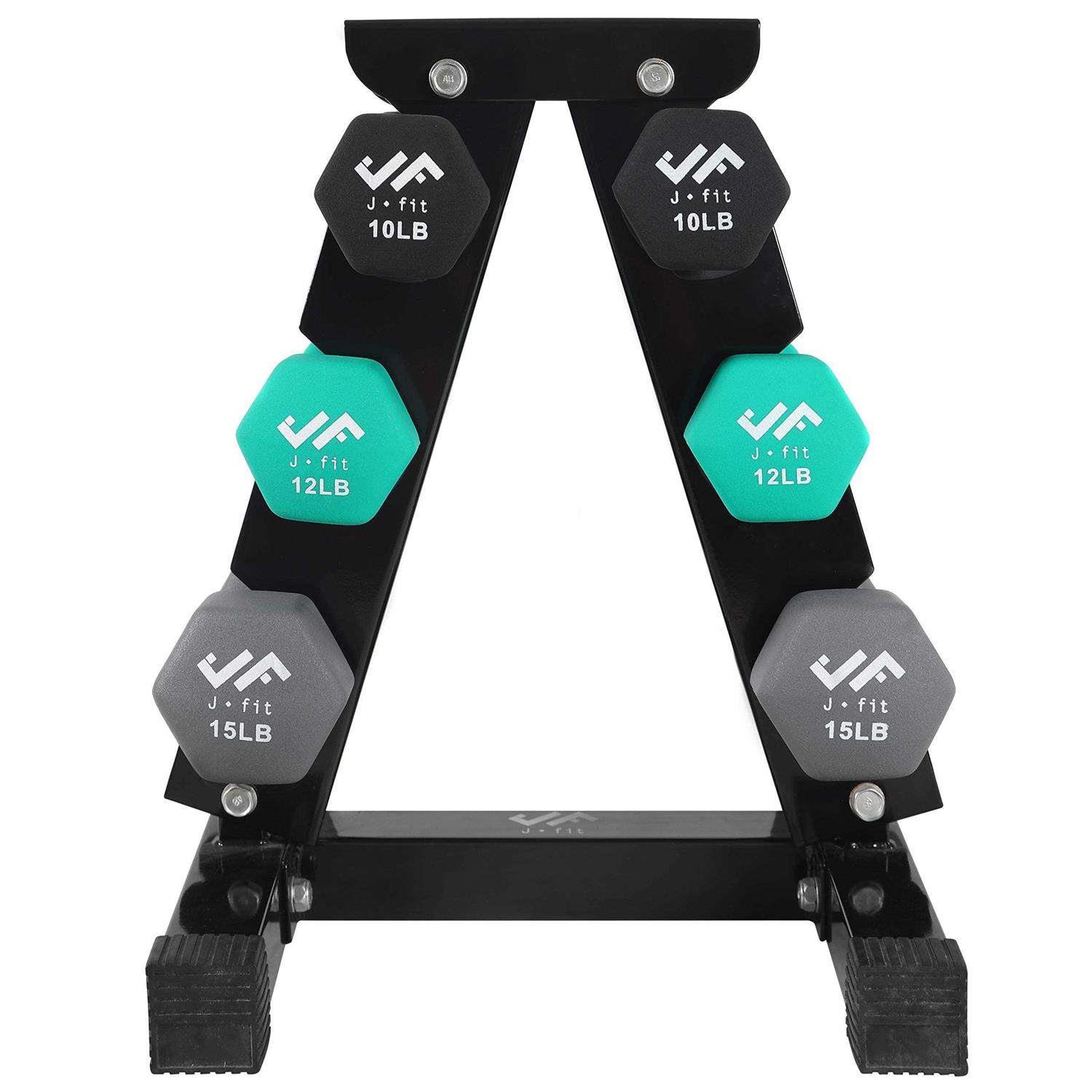 Jfit Dumbbell Set w/ Rack - Sports Supplies Online Store
