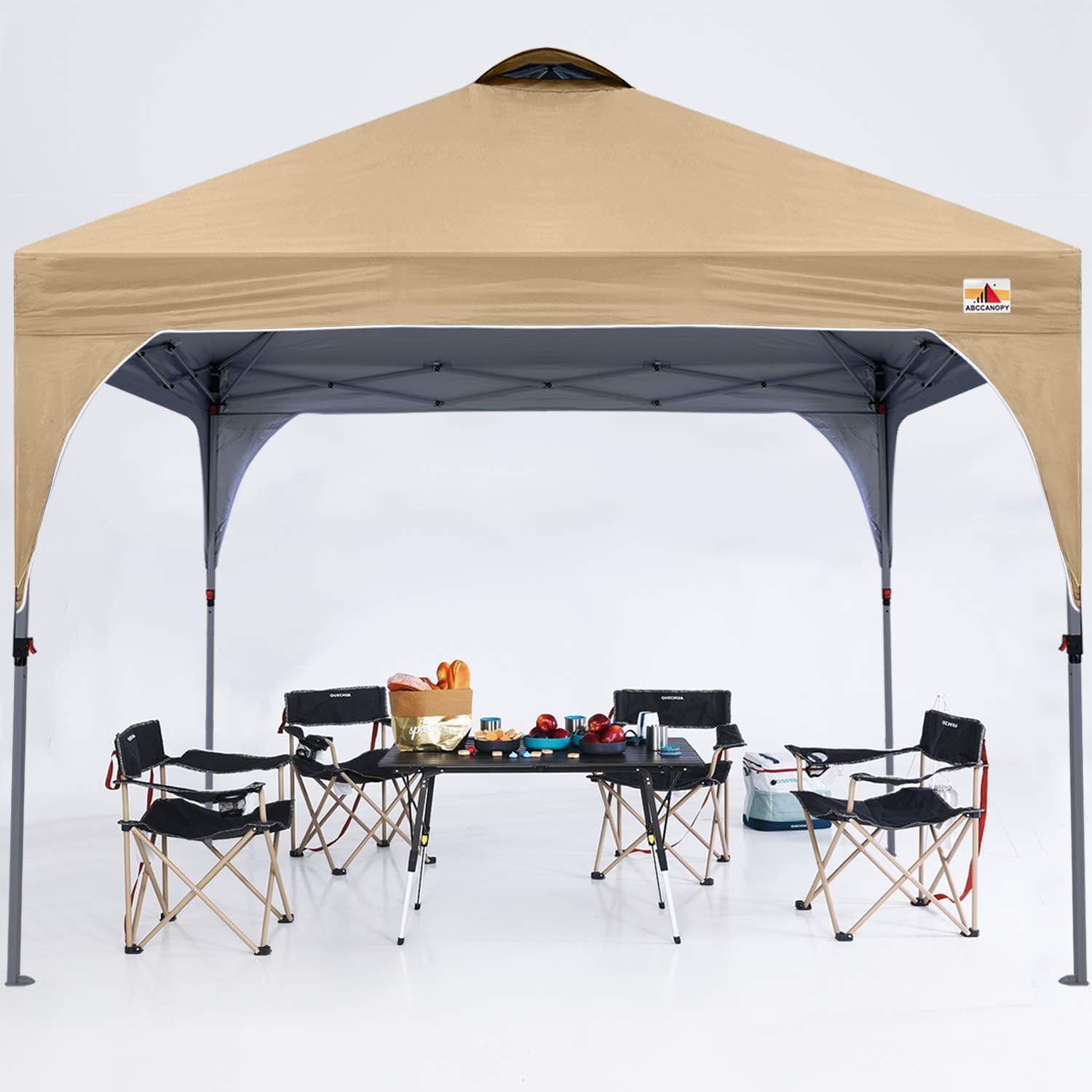 ABCCANOPY Outdoor Pop up Canopy Tent 10x10 Camping Sun Shelter-Series, White