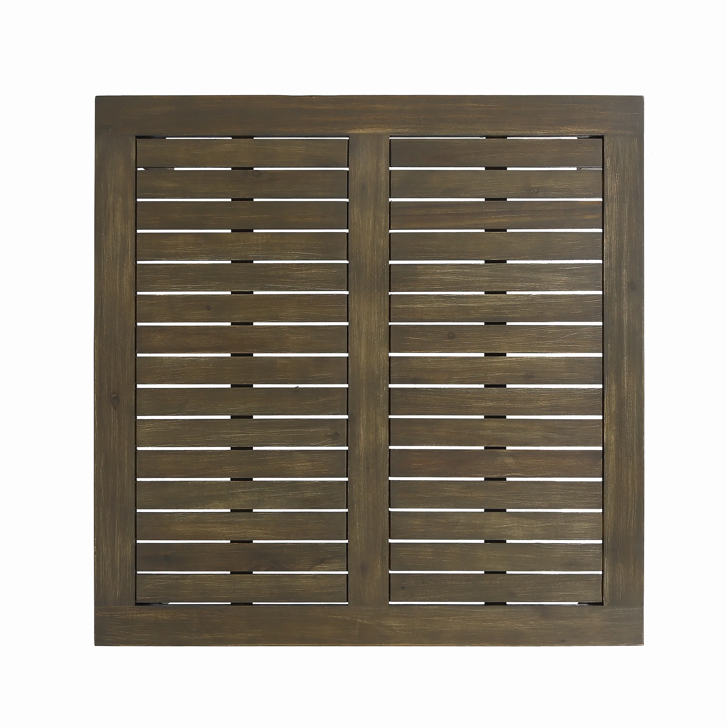 GDF Studio Abena Outdoor Acacia Wood Coffee Table, Gray