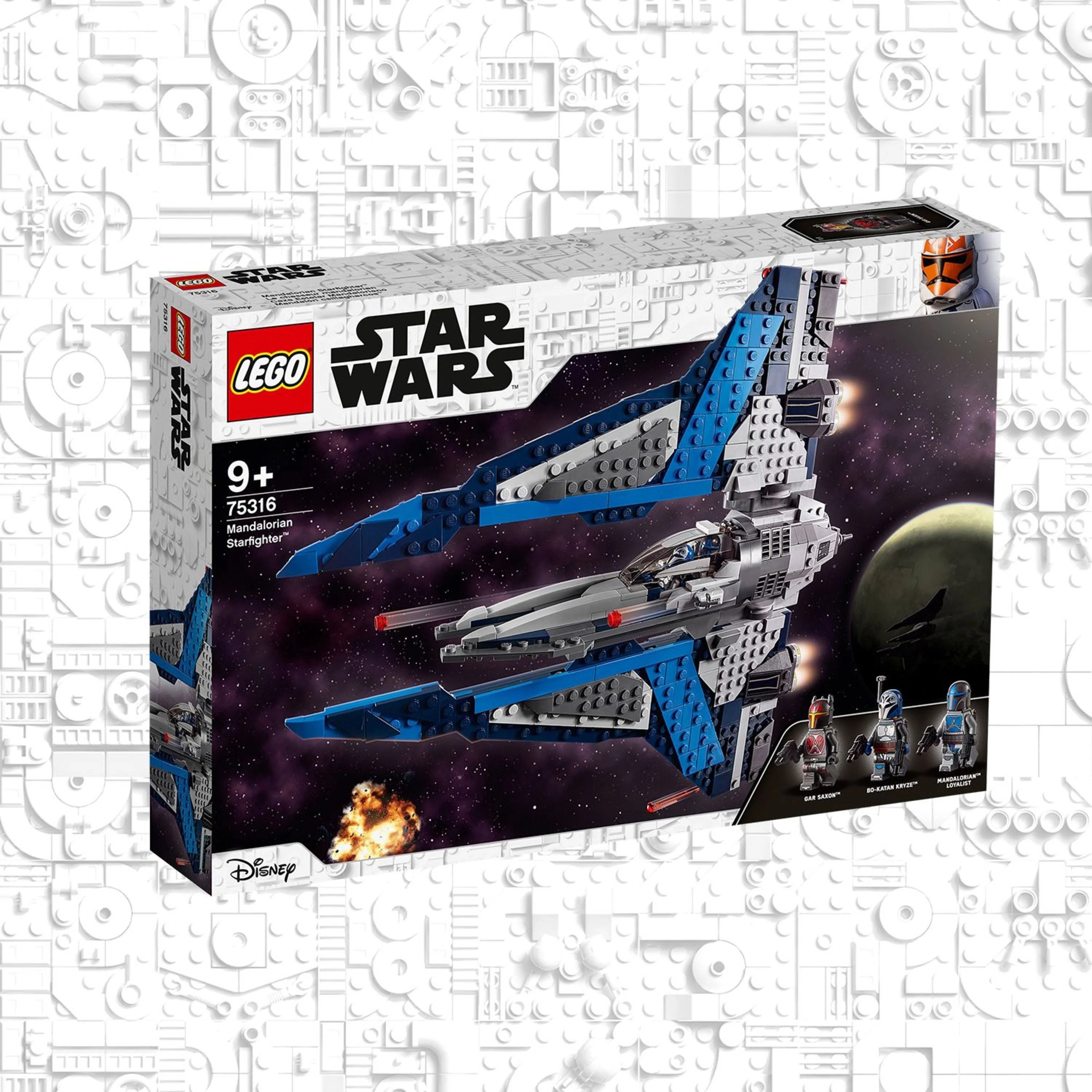 LEGO Star Wars Mandalorian Starfighter 75316 Building Toy Set (544 Pieces)