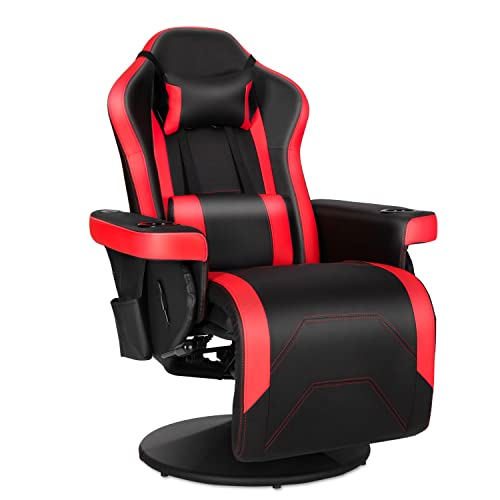 Modern-Depo Gaming Recliner Chair with Speakers, Massage, High Back, Cupholder, Headrest, Lumbar Support