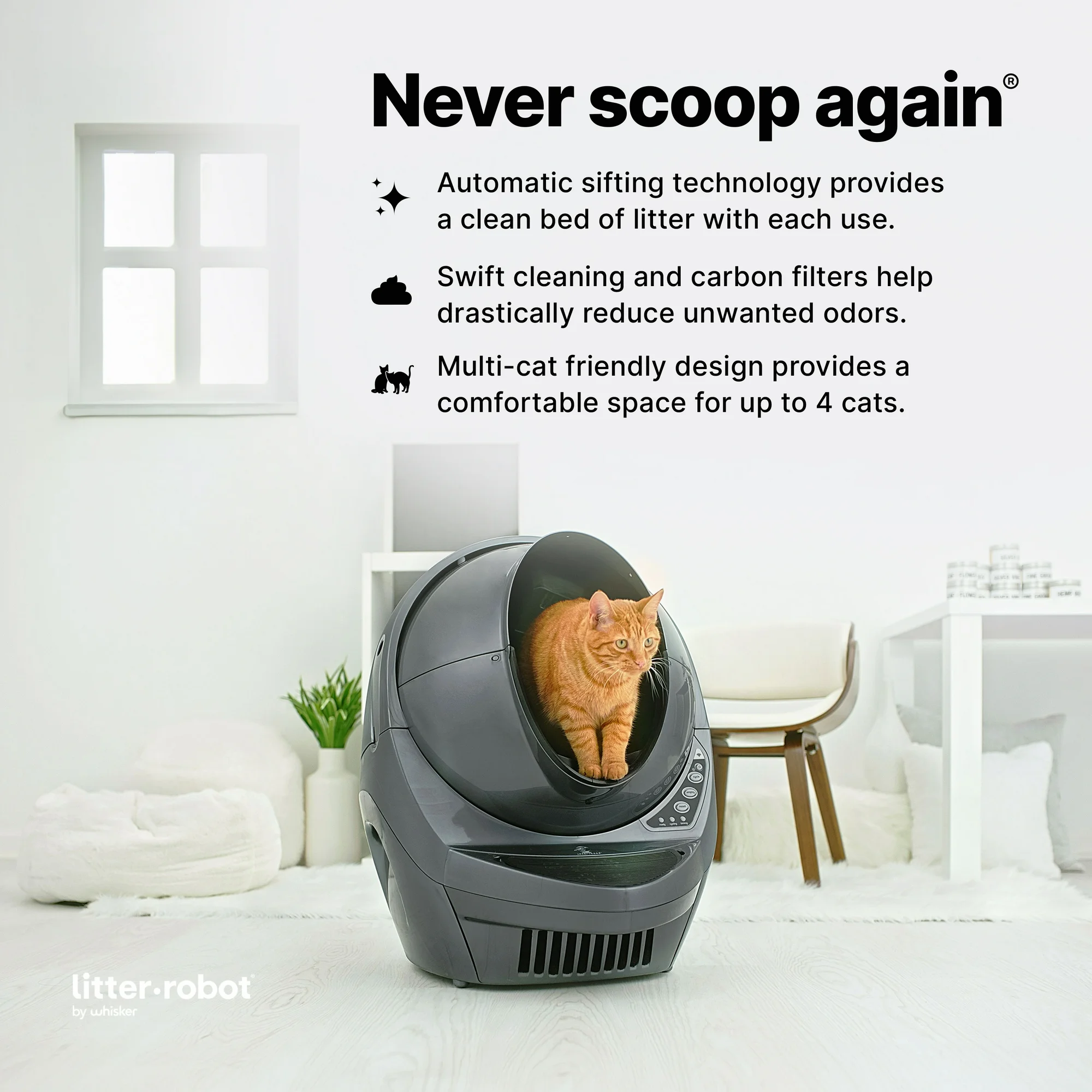 Litter-Robot 3 Connect, Grey