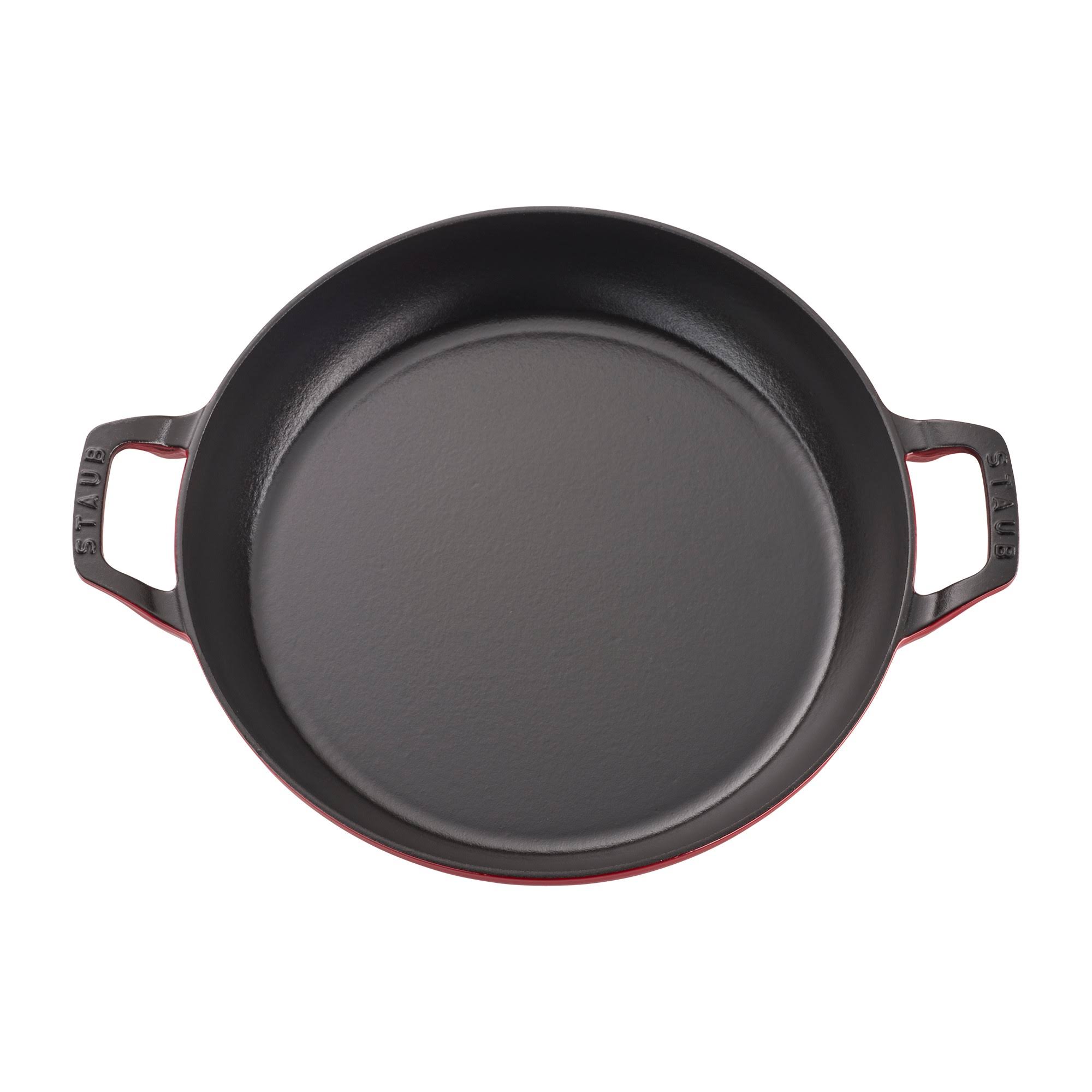 Staub Cast Iron 3.5-Quart Braiser with Glass Lid - Cherry