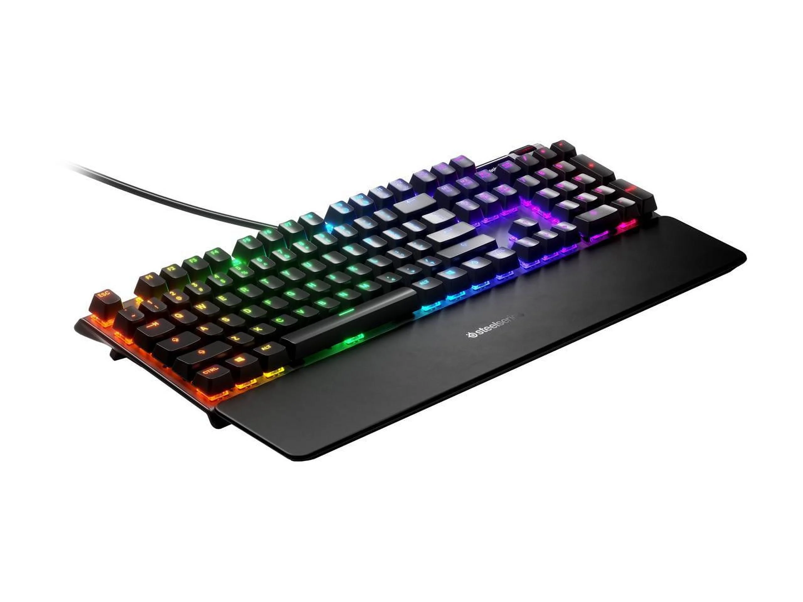 SteelSeries Apex Pro Mechanical Gaming Keyboard – Adjustable Actuation Switches – World’s Fastest Mechanical Keyboard – OLED Smart Display – RGB