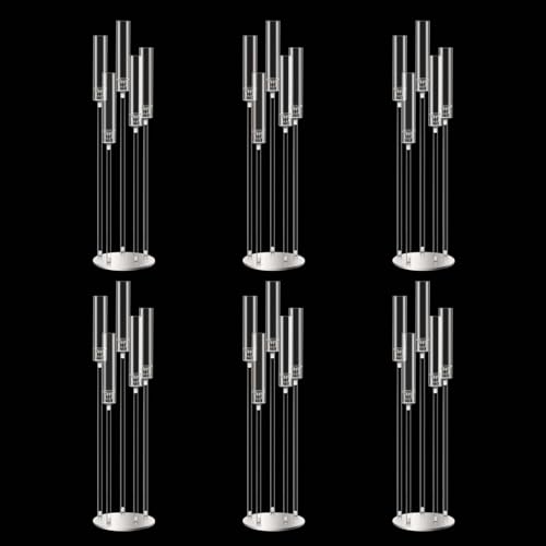 35inch 10pcs Black Candelabra Centerpieces for Tables 5 Arms Wedding centerpieces for Decorations