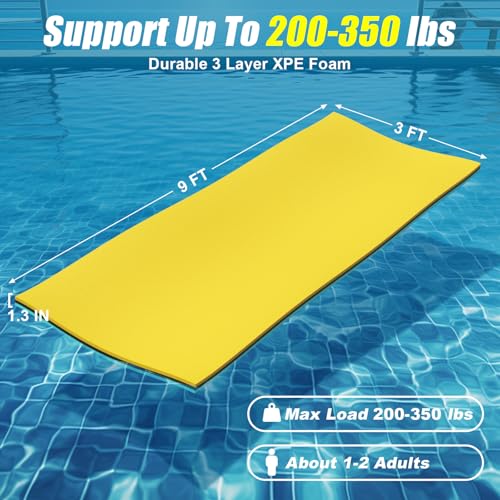 Lily Pad Floating Mat, 7/8/10/12/18x6FT, 6/9x3FT Floating Water Mat for The Lake and Boating