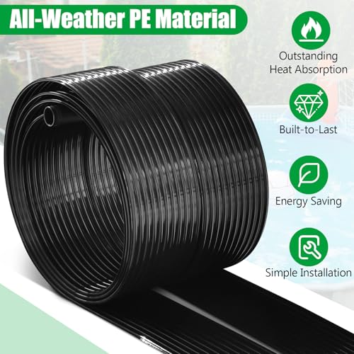 IRONMAX Solar Pool Heater, 2.5 x 16.5 Feet In-Ground/Above-Ground Swimming Pool Heating System, Weatherproof Pool Warmer