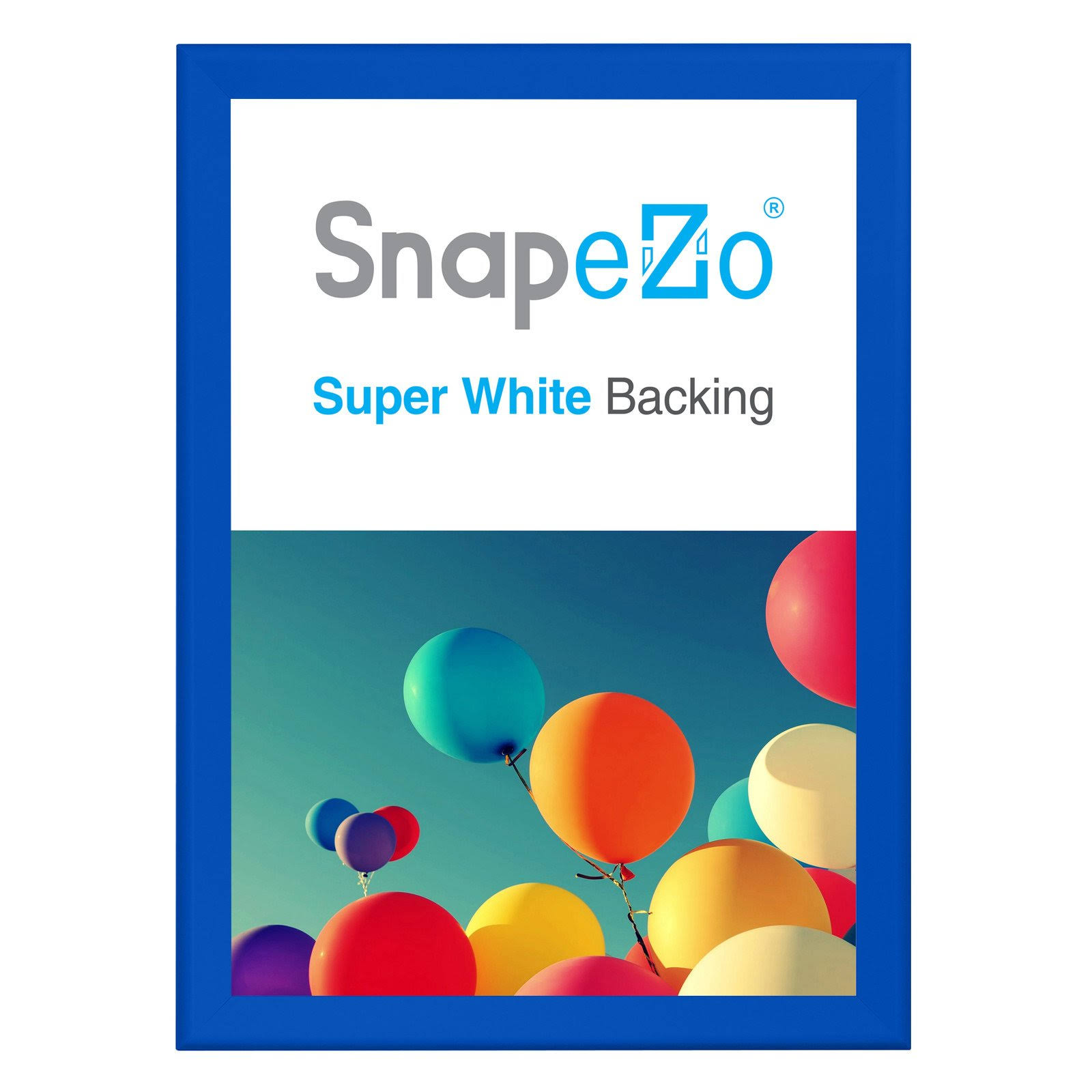 A0 Blue SnapeZo Snap Frame - 1.7x22 Profile