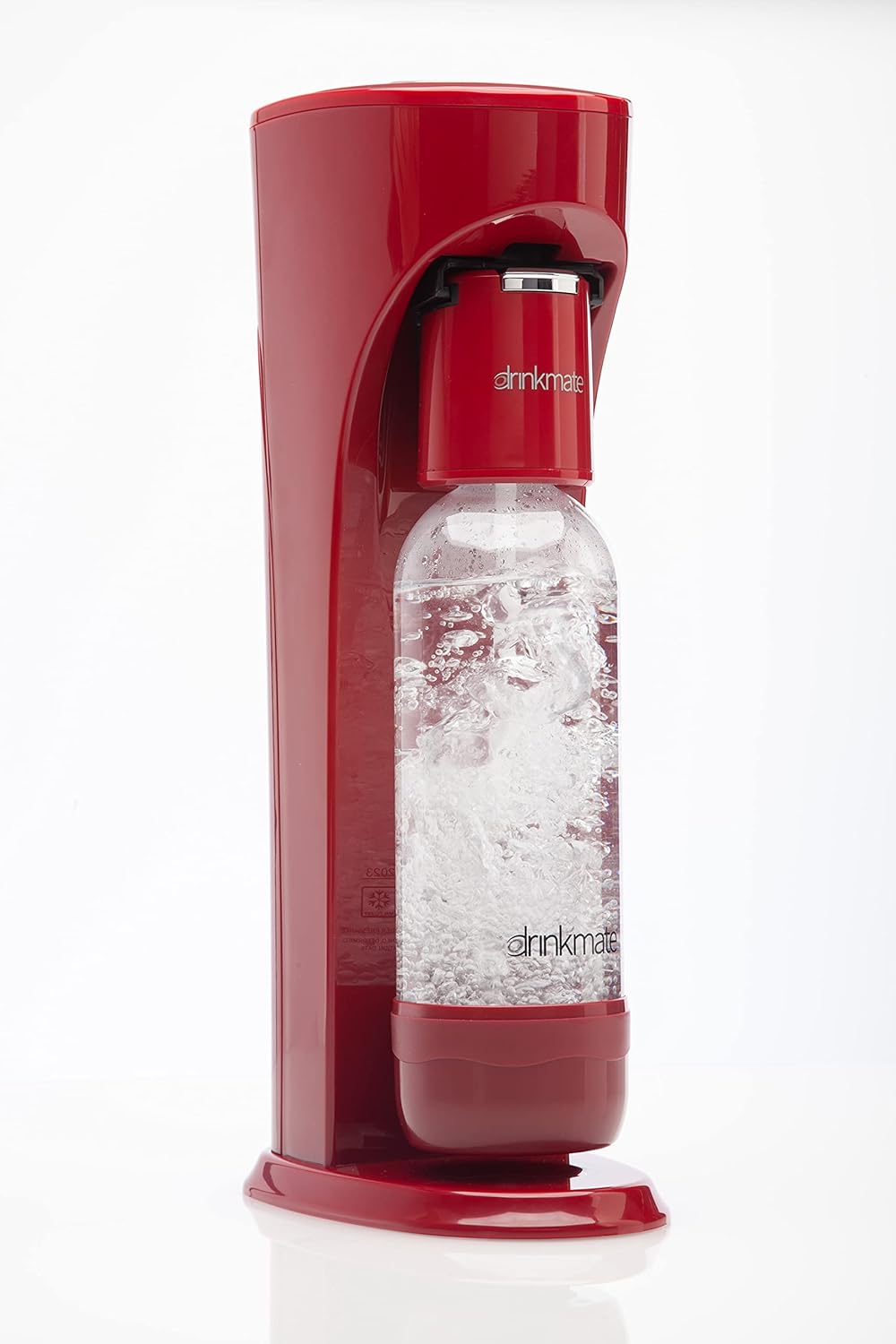 DrinkMate Sparkling Water and Soda Maker, Carbonates Any Drink, CO2 Cylinder Not Included (Matte Black)