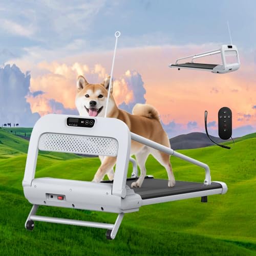 Dog Treadmill for Small/Medium Pets - Quiet Smart Pacer Treadmill, Indoor Fitness Machine with LED Display, 220LBS Capacity