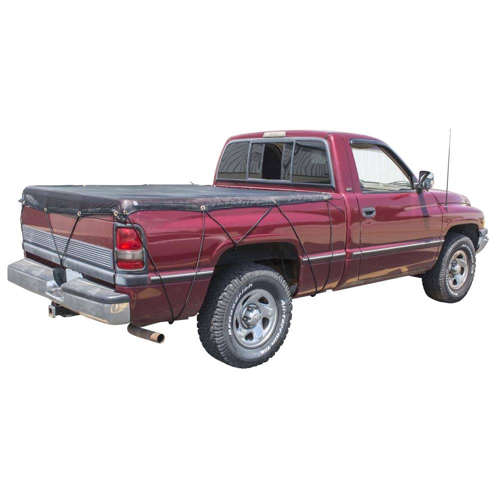 Sportsman Series Heavy Duty Mesh Truck Bed Cargo Net Cover 6 ft. 6 in. x 8 ft. 2 in. in Black | 550986