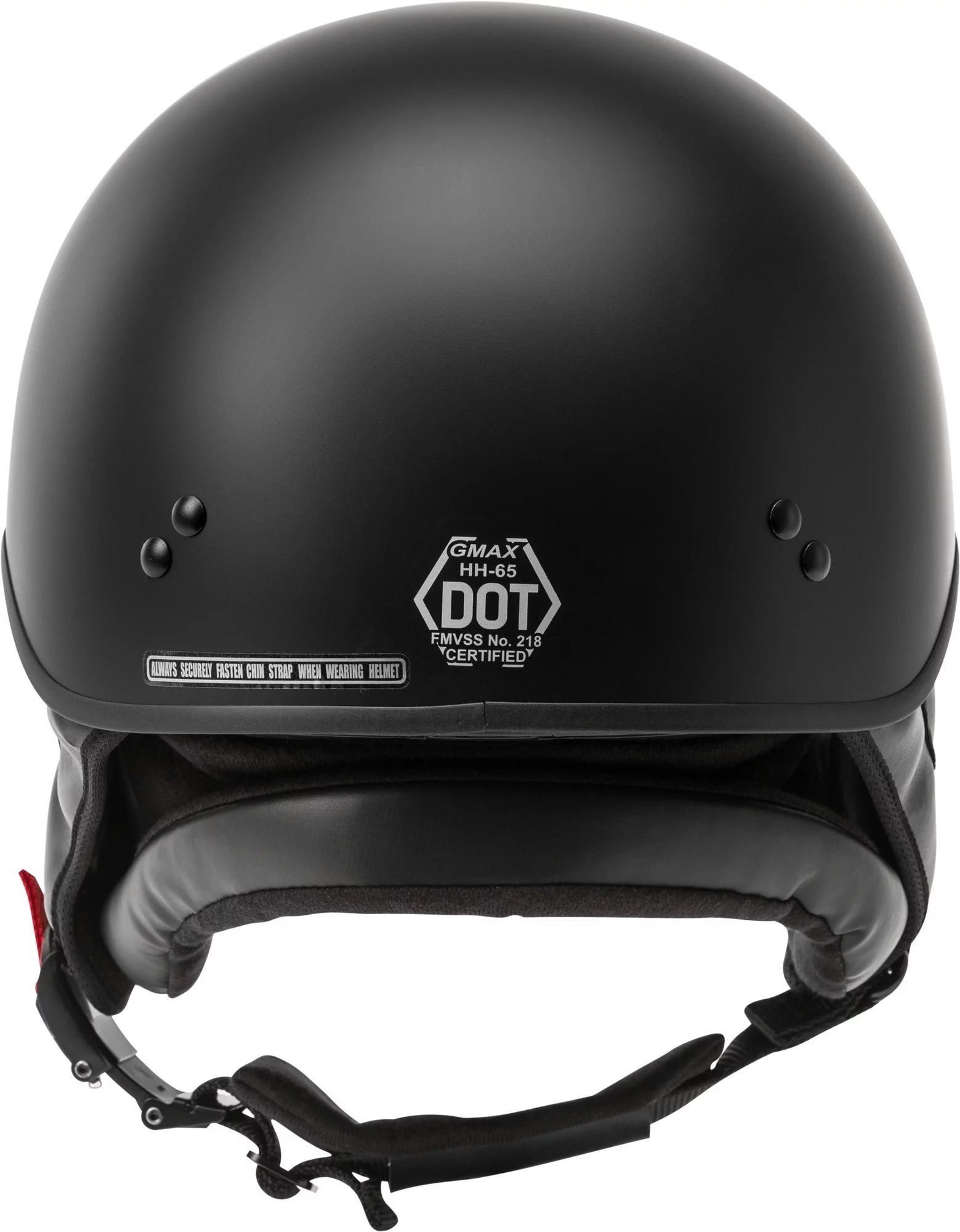 GMAX HH-65 Half Helmet - Full Dressed Matte Black