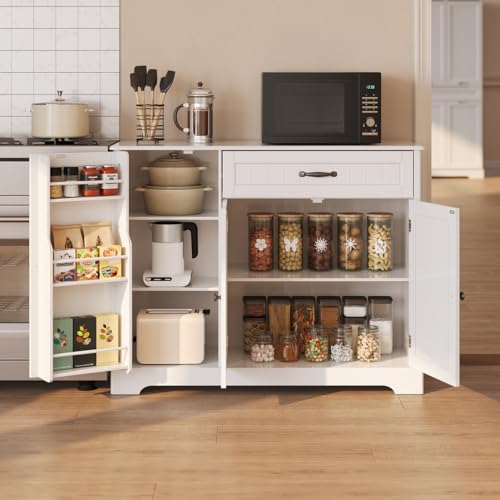 Gizoon Kitchen Sideboard Buffet Cabinet with Storage Small Coffee Bar Cabinet with Drawer