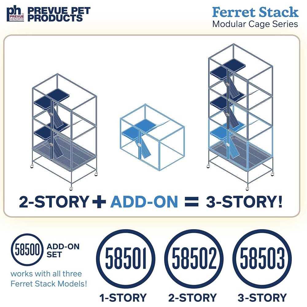 Prevue Pet Products Ferret Stack Home Two Story - Pet Supplies online store