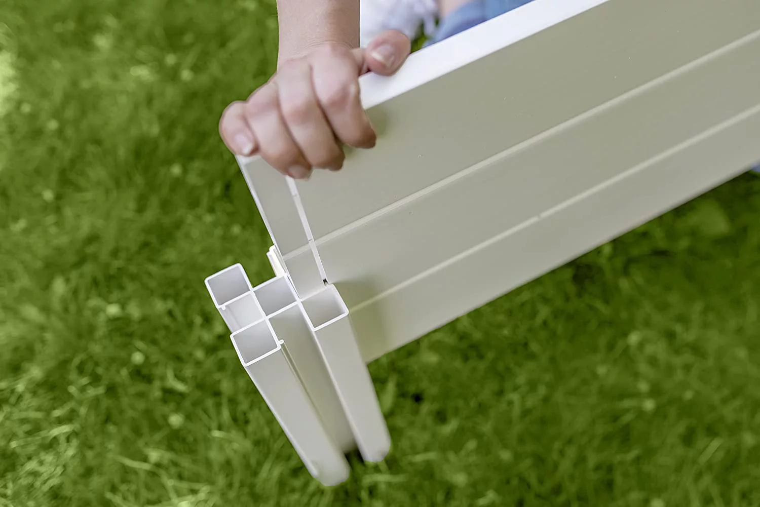 Vita Classic 4 ft x 4 ft x 11 in White Vinyl Raised Garden Bed, VT17108 - Curated Treasures Market