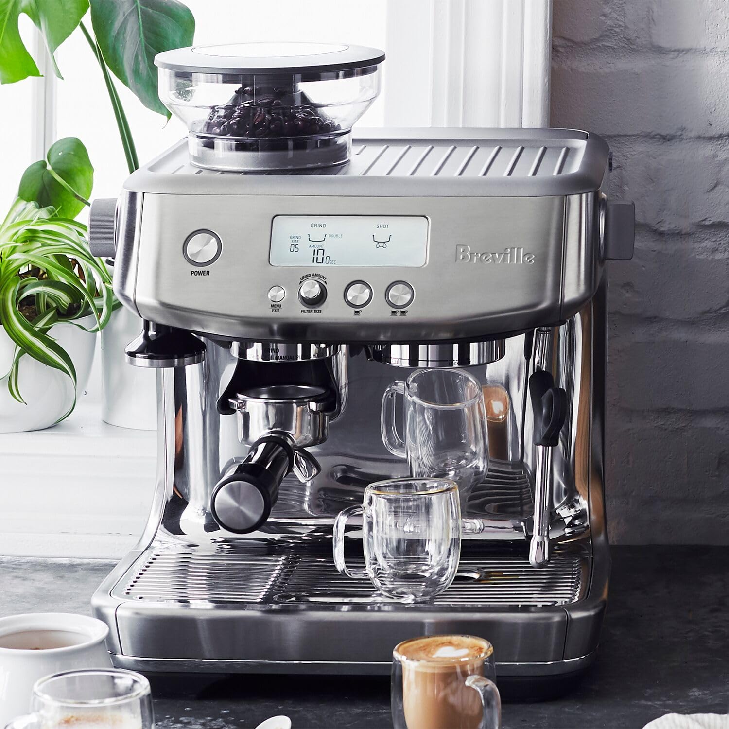 Breville Barista Pro Espresso Machine, Black Stainless