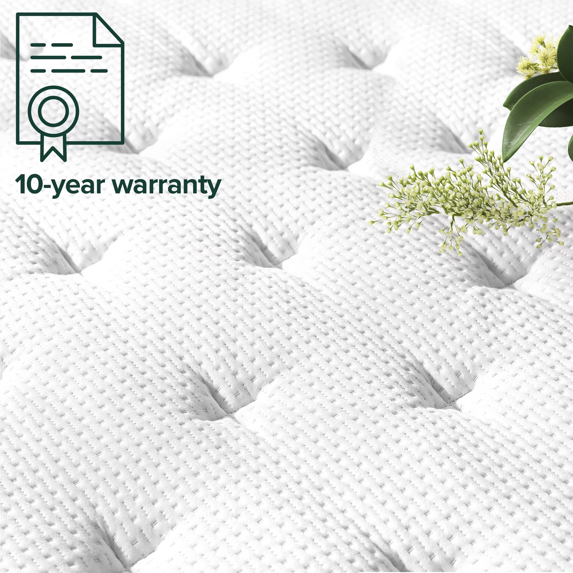 Zinus Support Plus 12" Comfort Foam and Pocket Spring Hybrid Mattress, Queen