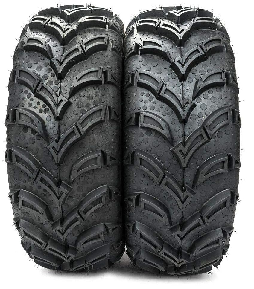 Parts-Diyer 2 PCS All Terrain Tubeless ATV UTV Tires 25x10-12 Rear 6PR