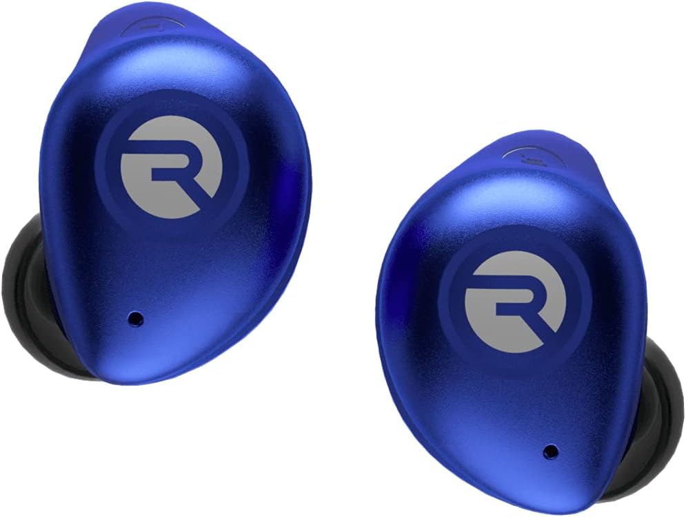 Raycon The Fitness Bluetooth True Wireless Earbuds with Built in Mic 54 Hours of Battery IPX7 Waterproof and Charging Case with Talk, Text