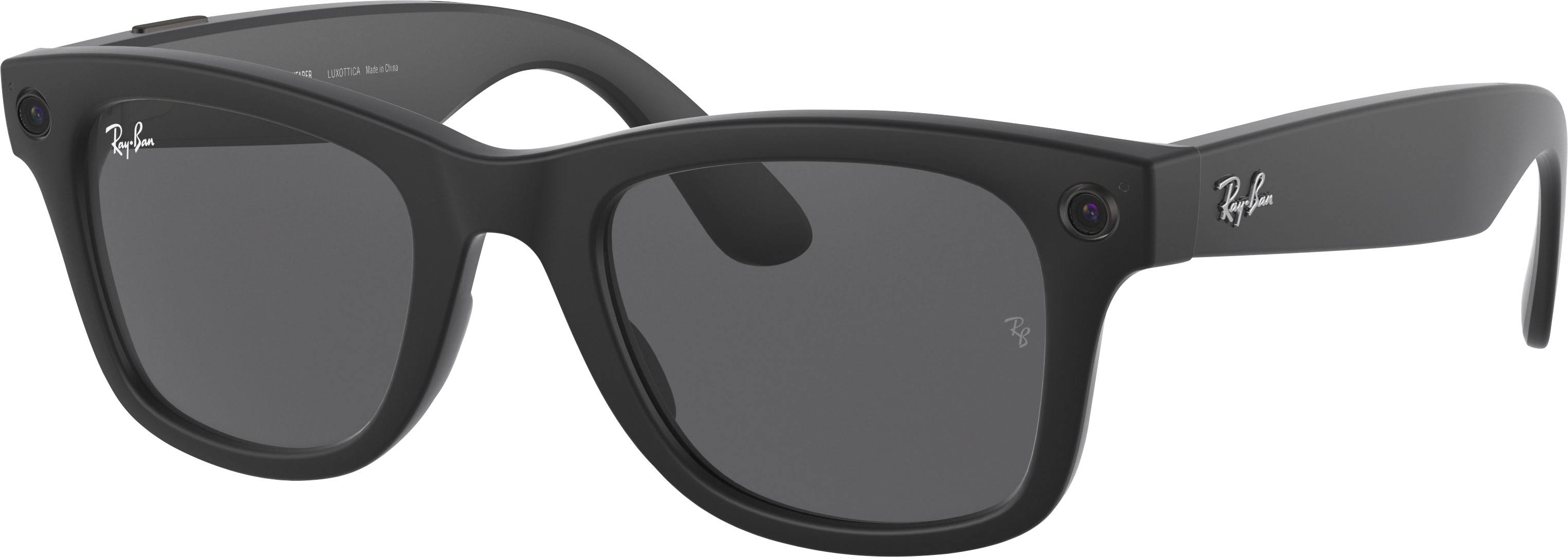Ray-Ban Stories | Wayfarer Smart Glasses - Matte Black/Dark Grey