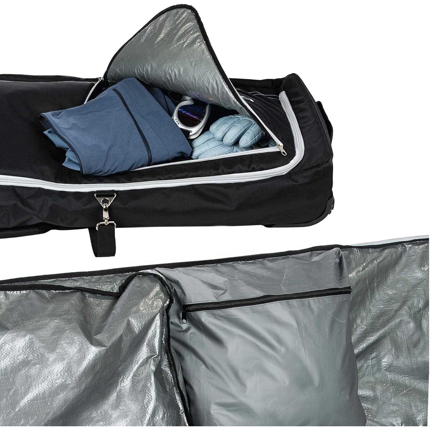 Athletico Rolling Double Ski Bag - Sports Supplies Online Store