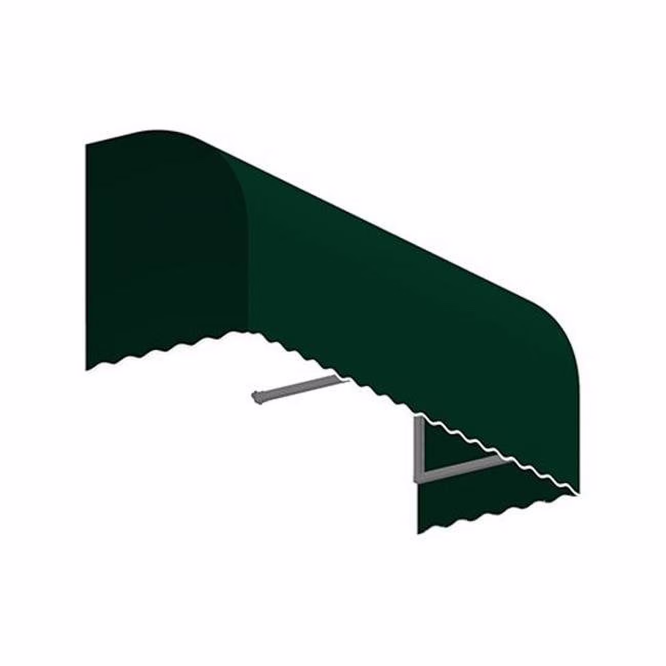 Awntech RS22-US-4F 4.38 ft. Savannah Window & Entry Awning, Forest Green - 31 x 24 in.