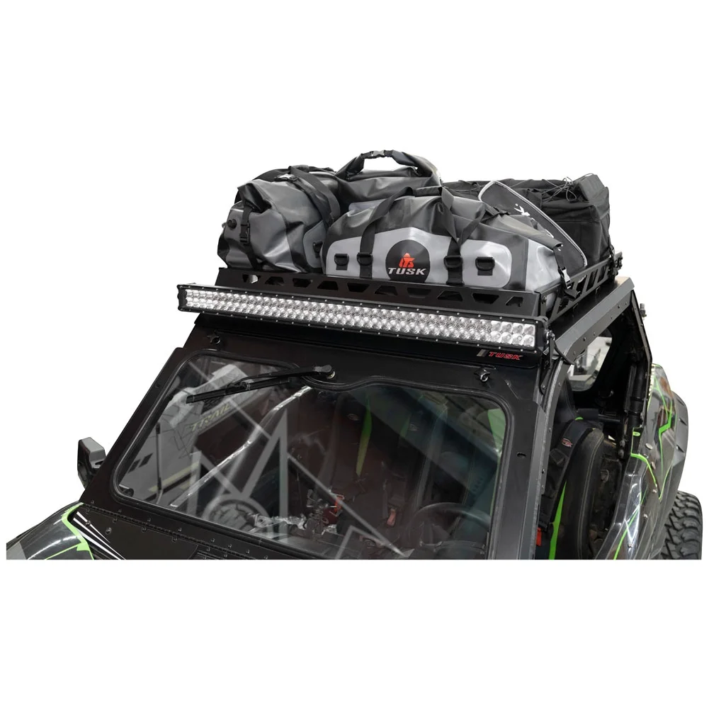 Tusk UTV Adventure Roof Rack Rack w/ Profile Roof and V2 40" LT. Bar For Kawasaki Teryx KRX 1000 2020-2022