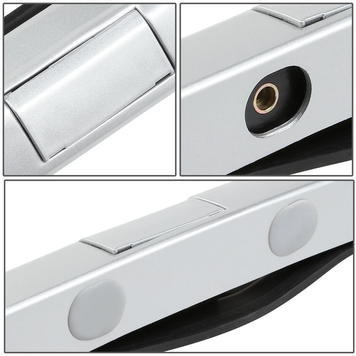 Teledu For 12-16 Honda CR-V LX/EX Pair ABS OE Style Bolt-On Roof Rail Side Rack Silver
