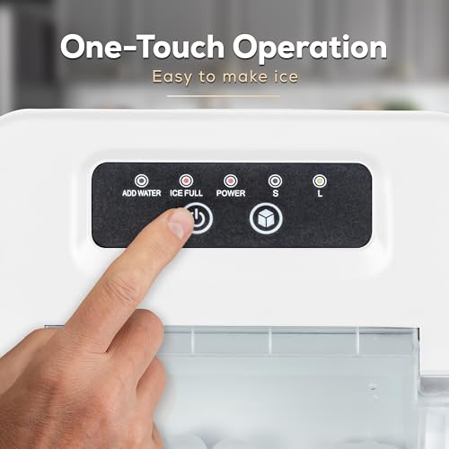 Igloo Electric Countertop Ice Maker Machine - Automatic and Portable - 33 Pounds in 24 Hours - Icecube Maker - Plastic Scoop and Basket