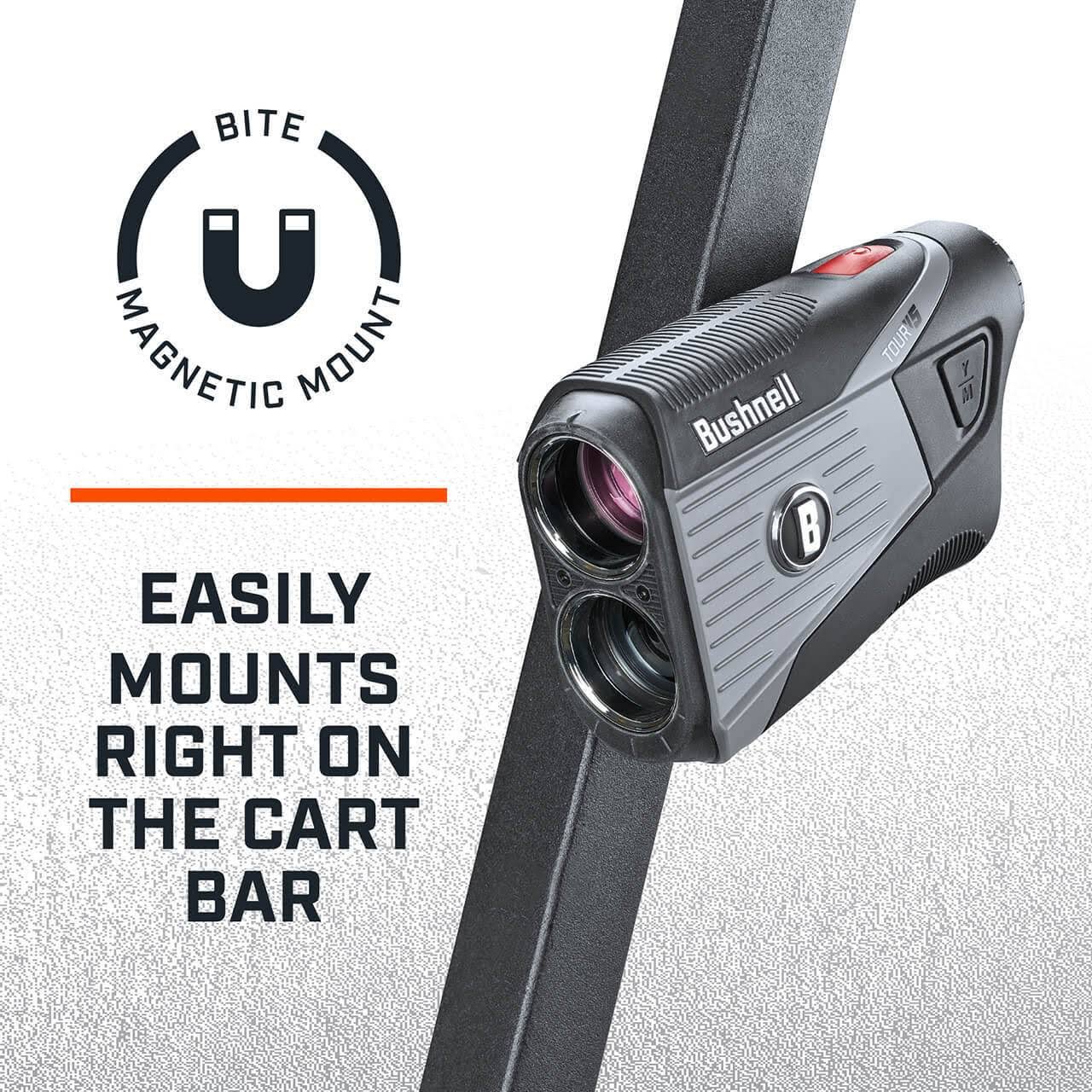 Bushnell Tour V5 Laser Golf Rangefinder w/ Brush, Divot Repair and Pick-Up Tool