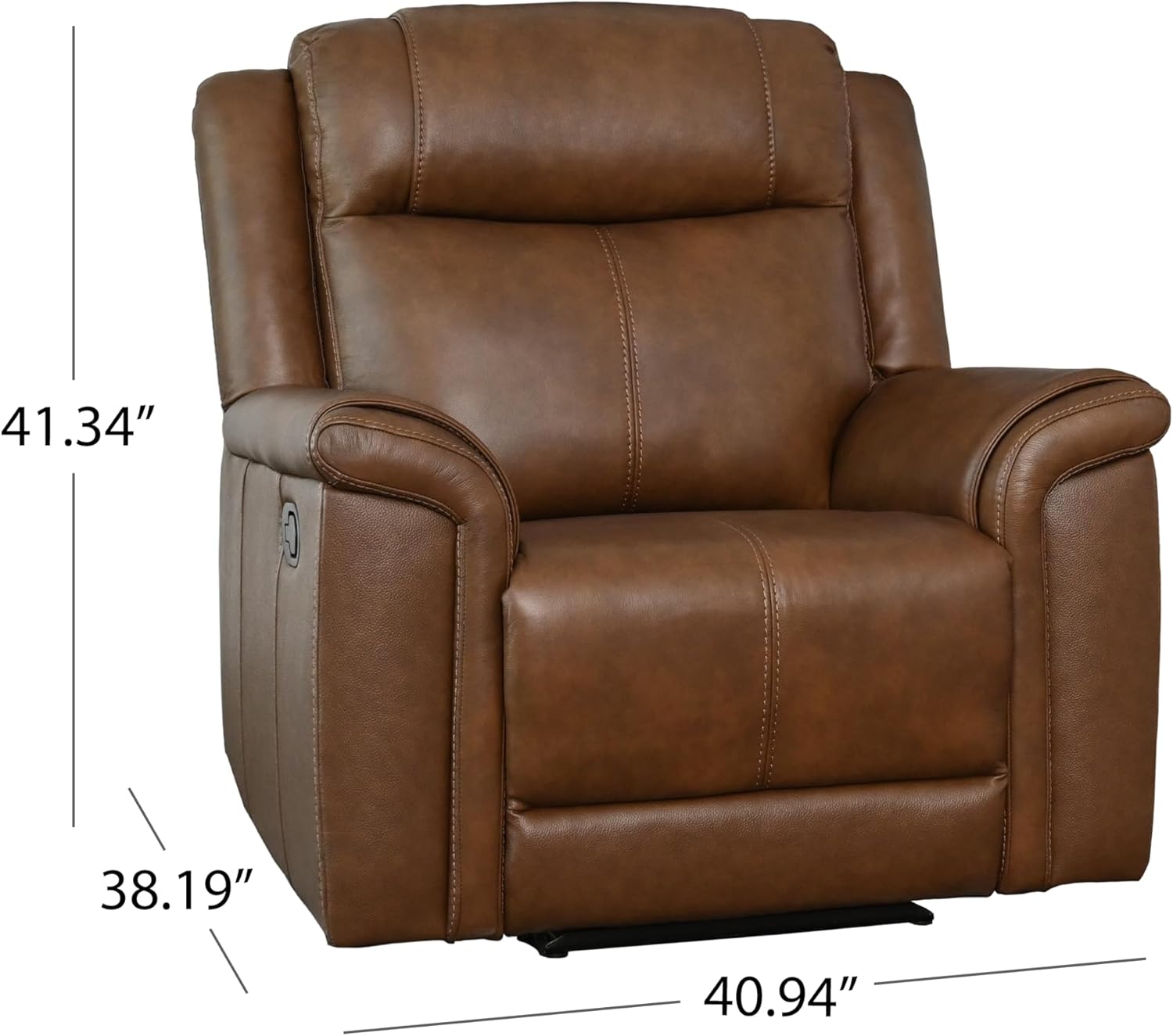Abbyson Living Giles Recliner, Brown