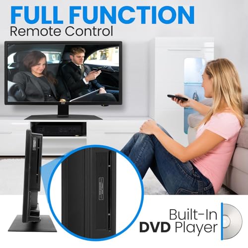 Pyle Slim Flat Screen Monitor FHD Small TV w/HDMI - Smart Home Appliances