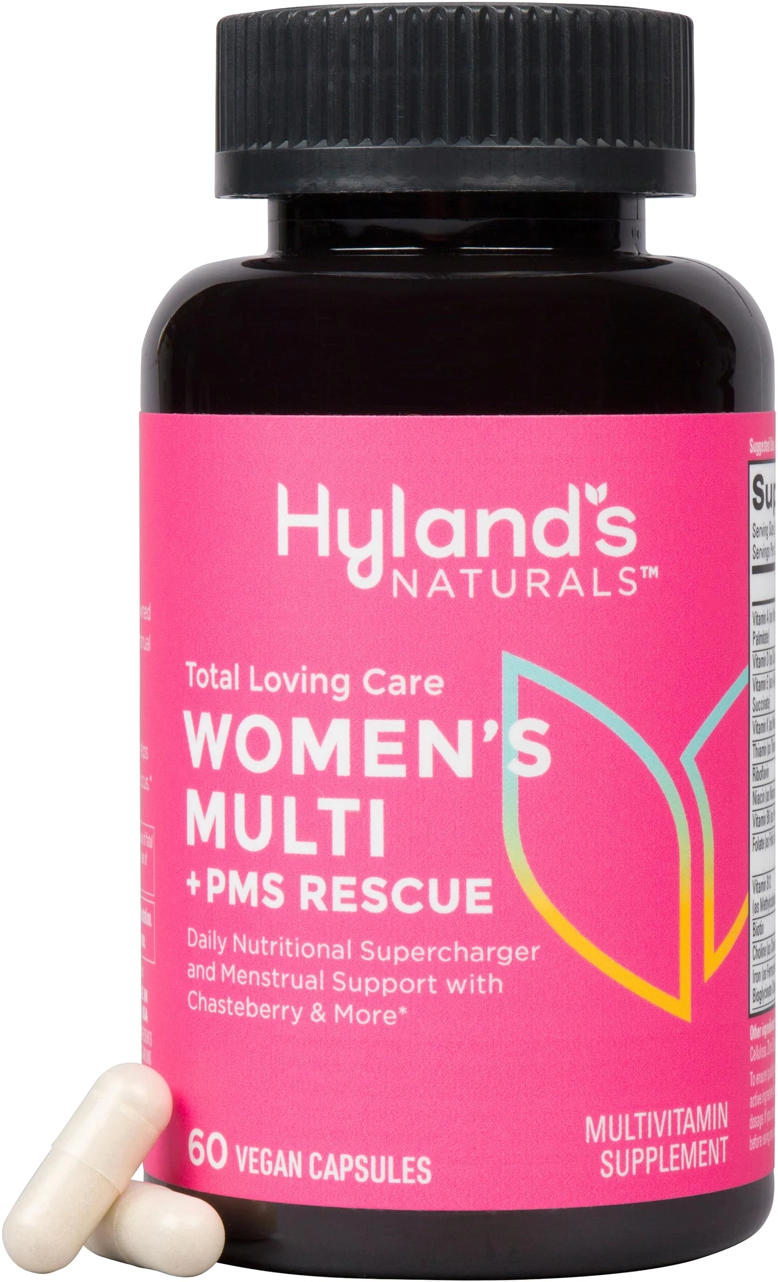 Hyland's Total Loving Care Multivitamin for Women + PMS Rescue - 60 Vegan Capsules